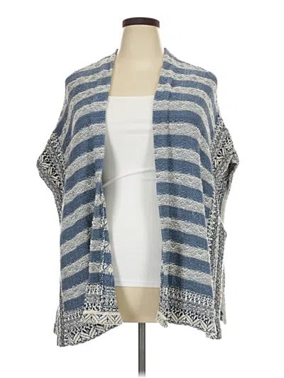 Pre-owned Chaps Cardigan Sweater In Blue