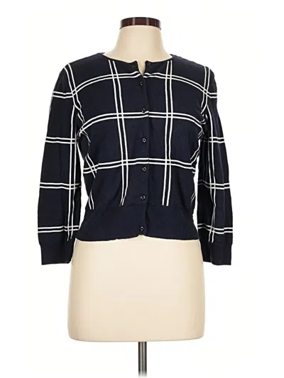Pre-owned Chaps Cardigan Sweater In Blue