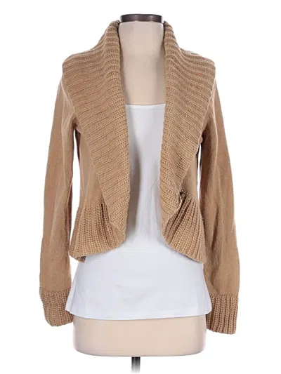 Pre-owned Chaps Cardigan Sweater In Brown