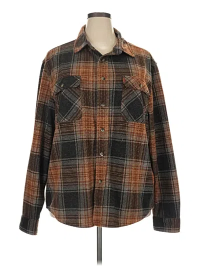 Pre-owned Chaps Cardigan Sweater In Brown