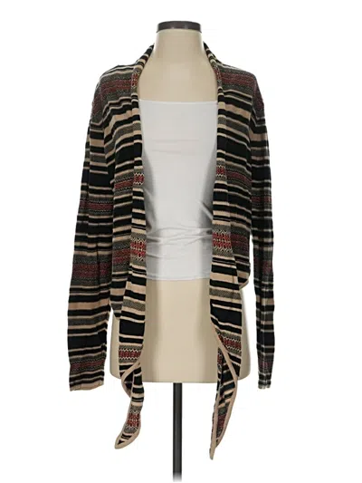 Pre-owned Chaps Cardigan Sweater In Brown