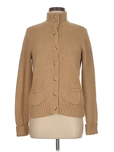 Pre-owned Chaps Cardigan Sweater In Tan
