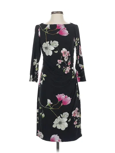 Pre-owned Chaps Casual Dress In Black