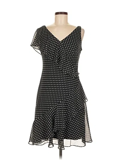 Pre-owned Chaps Casual Dress In Black