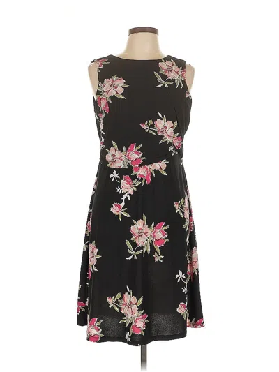 Pre-owned Chaps Casual Dress In Black