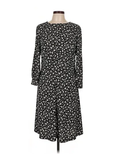 Pre-owned Chaps Casual Dress In Black