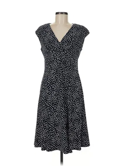 Pre-owned Chaps Casual Dress In Black