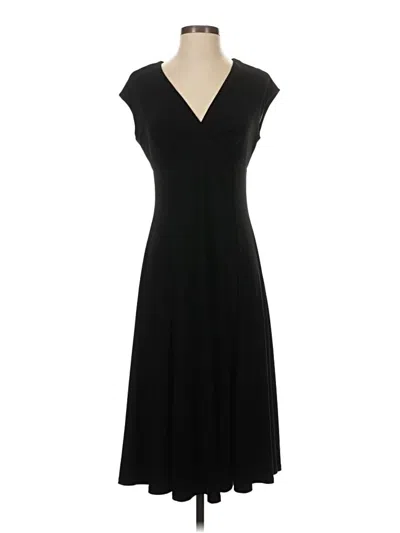 Pre-owned Chaps Casual Dress In Black