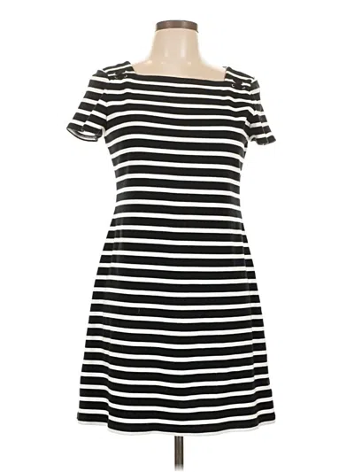 Pre-owned Chaps Casual Dress In Black