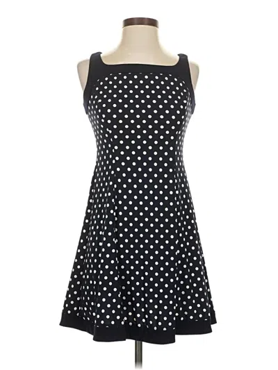 Pre-owned Chaps Casual Dress In Black