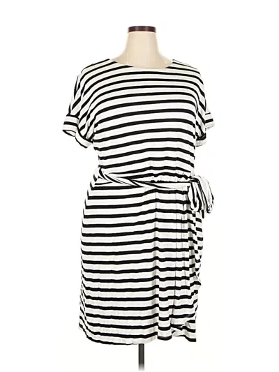 Pre-owned Chaps Casual Dress In Black