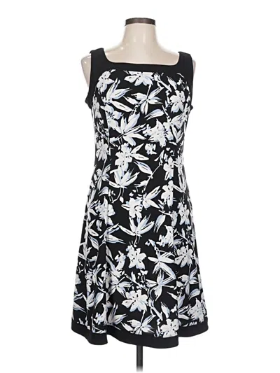 Pre-owned Chaps Casual Dress In Black