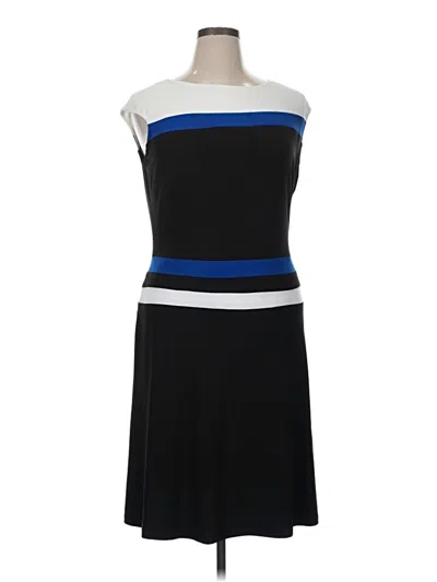 Pre-owned Chaps Casual Dress In Black