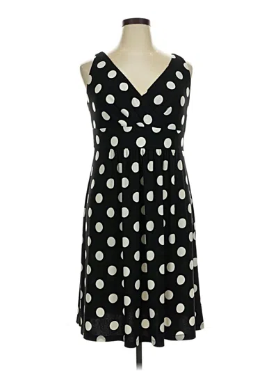 Pre-owned Chaps Casual Dress In Black