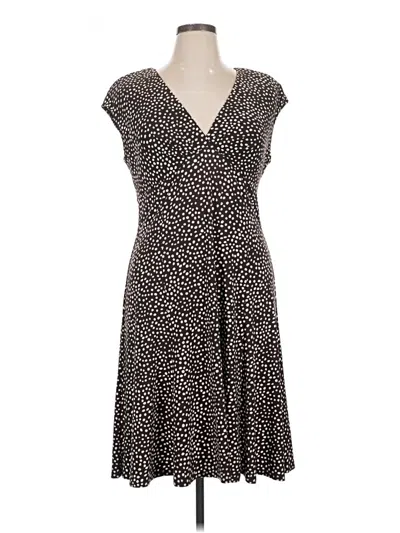 Pre-owned Chaps Casual Dress In Black