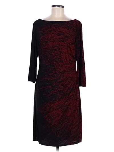 Pre-owned Chaps Casual Dress In Black