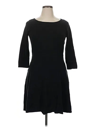 Pre-owned Chaps Casual Dress In Black