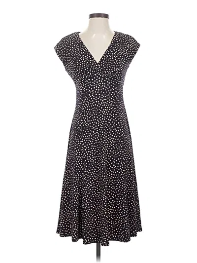 Pre-owned Chaps Casual Dress In Black
