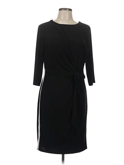 Pre-owned Chaps Casual Dress In Black