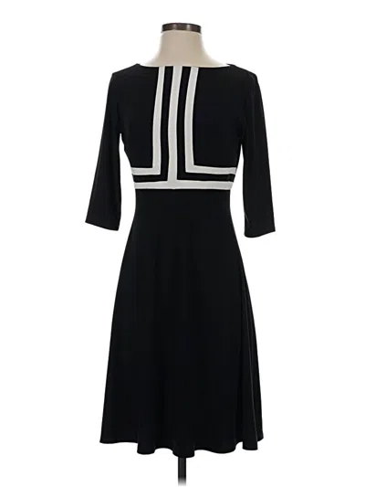 Pre-owned Chaps Casual Dress In Black