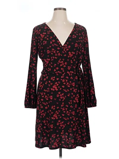 Pre-owned Chaps Casual Dress In Black