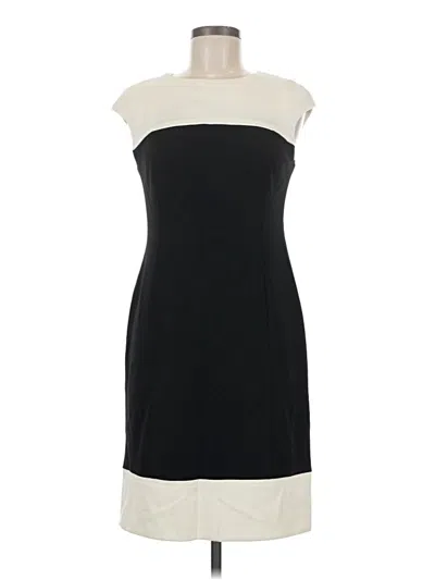 Pre-owned Chaps Casual Dress In Black