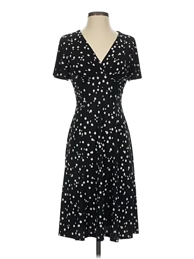 Pre-owned Chaps Casual Dress In Black