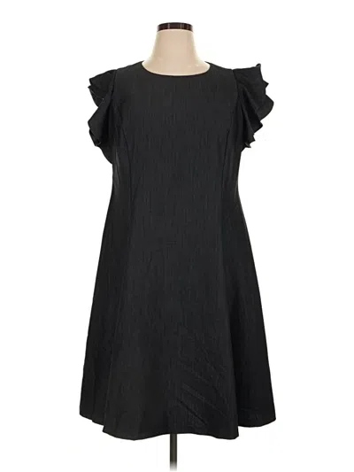 Pre-owned Chaps Casual Dress In Black