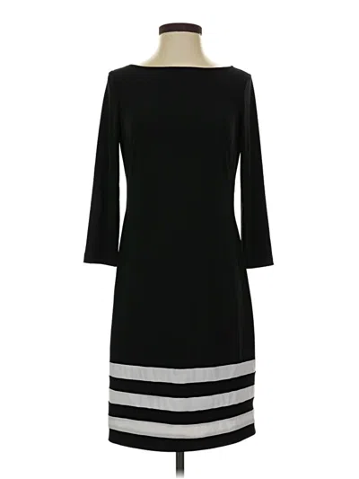 Pre-owned Chaps Casual Dress In Black