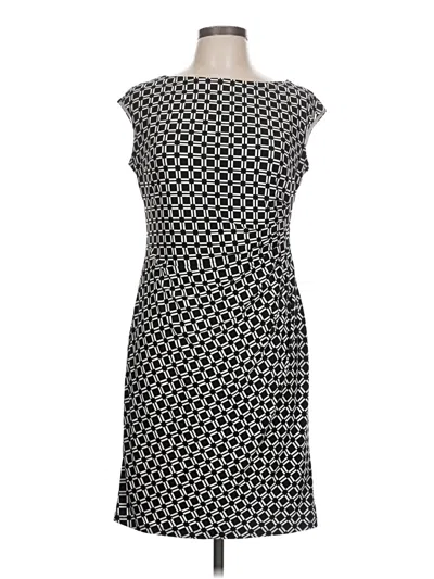 Pre-owned Chaps Casual Dress In Black