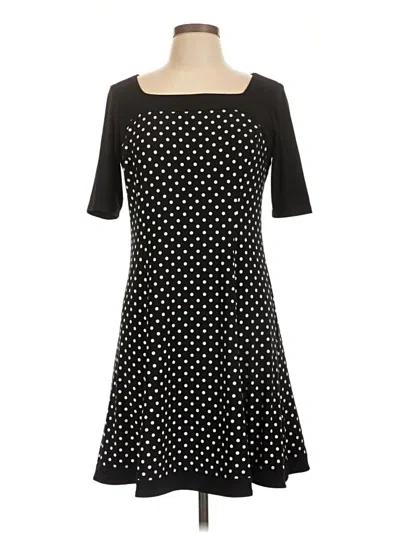 Pre-owned Chaps Casual Dress In Black