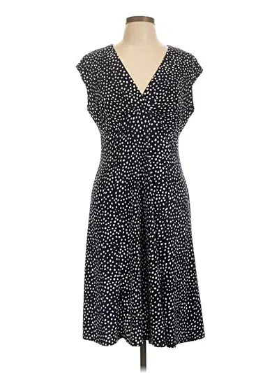 Pre-owned Chaps Casual Dress In Black