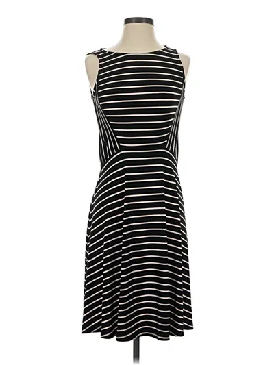 Pre-owned Chaps Casual Dress In Black