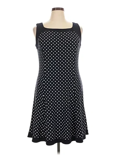 Pre-owned Chaps Casual Dress In Black