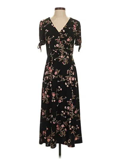 Pre-owned Chaps Casual Dress In Black