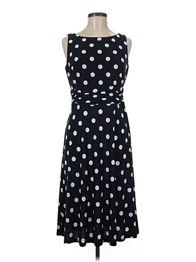 Pre-owned Chaps Casual Dress In Black