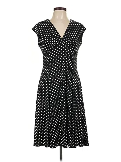 Pre-owned Chaps Casual Dress In Black