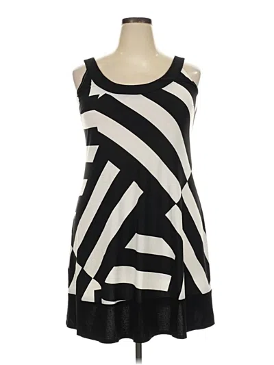 Pre-owned Chaps Casual Dress In Black