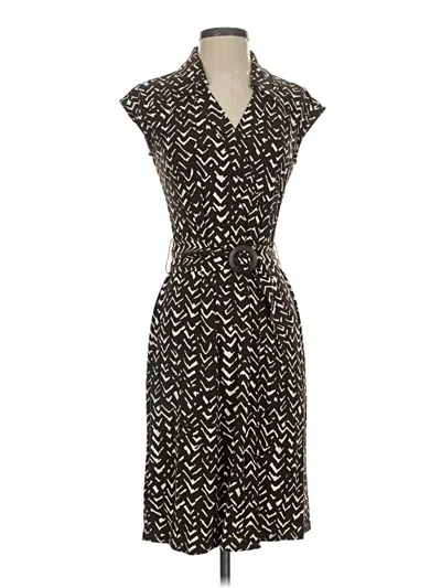Pre-owned Chaps Casual Dress In Black
