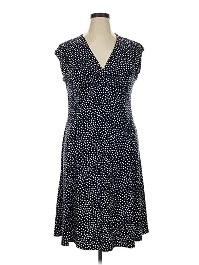 Pre-owned Chaps Casual Dress In Black