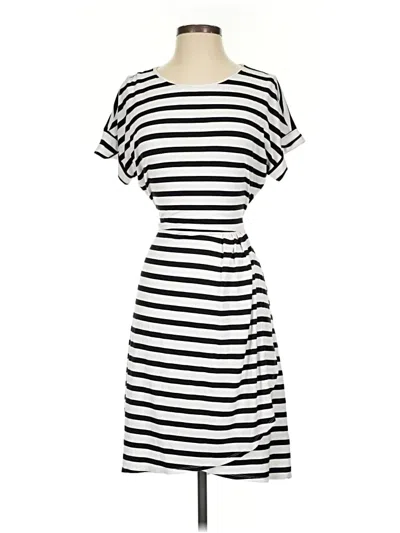 Pre-owned Chaps Casual Dress In Black