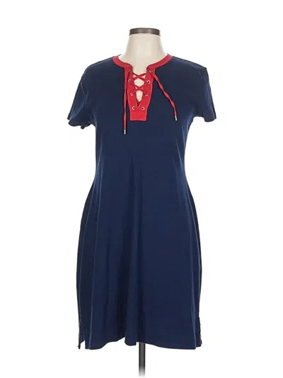 Pre-owned Chaps Casual Dress In Blue