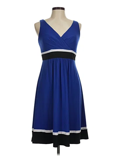 Pre-owned Chaps Casual Dress In Blue