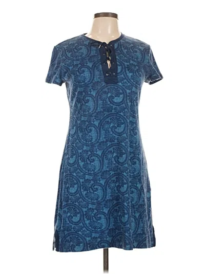 Pre-owned Chaps Casual Dress In Blue