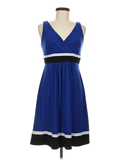 Pre-owned Chaps Casual Dress In Blue