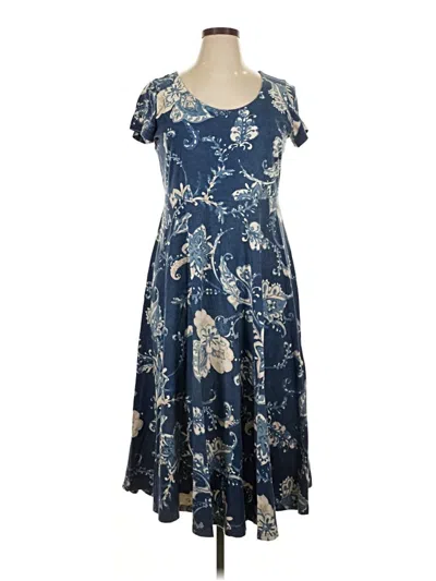 Pre-owned Chaps Casual Dress In Blue