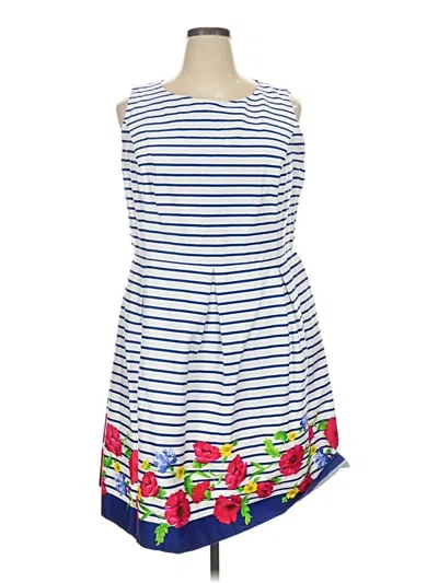 Pre-owned Chaps Casual Dress In Blue