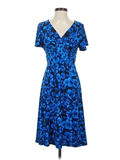 Pre-owned Chaps Casual Dress In Blue