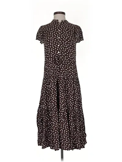 Pre-owned Chaps Casual Dress In Brown