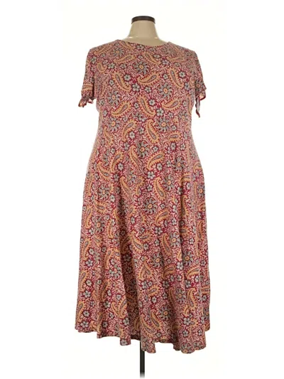 Pre-owned Chaps Casual Dress In Brown